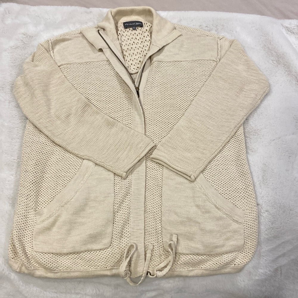 Michel Stars zipper Cardigan Size M/L